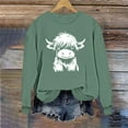 thumbnail image 5 of Ailaofu Christmas Sweatshirts for Women Crewneck Long Sleeve Shirt Xmas Holiday Party Pullover Sweater Tops Fall Outfits, 5 of 6