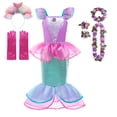 thumbnail image 5 of Disney-vestido de princesa Ariel para niñas, disfraz de sirena para carnaval, fiesta de cumpleaños, ropa de Año Nuevo, 5 of 5