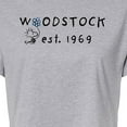 thumbnail image 3 of Peanuts - Woodstock 1969 - Juniors Cropped Cotton Blend T-Shirt, 3 of 6