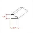 thumbnail image 3 of EWPM39 Ogee Panel Molding 3/4" wide x 7/16" Trim. Unfinished, 3 of 6