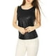 thumbnail image 3 of Camiseta Sin Mangas Allegra K Día de San Patricio Brillante y Metálico Para Mujer Negro S, 3 of 6