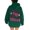 Dark Green, variant on NinXxx Women's Print Hoodie Pullover for Daily Fall Winter Wear Khaki S