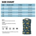 thumbnail image 5 of Lsque Modern Excavator Print Men's Cotton Blend Sleeveless Muscle Shirts (S-3XL)- Moisture Wicking, Odor Protection, UPF 30+,3X-Large, 5 of 8