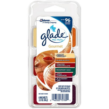 Glade Holiday Collection Sparkling Spruce Wax Melts Refills, 6 count, 2.3 oz