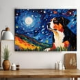 thumbnail image 3 of Greater Swiss Mountain Dog Watercolor Starry Night Van Gogh Painting Kits, Painting Watercolor Canvas, Canvas Suitable for Room Decor Cafe Decor Or Gift for Friends, 3 of 4