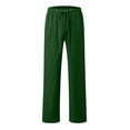 thumbnail image 4 of MDUKONU Women's Casual Travel Pants Loose Fit Comfy Elastic Waistband Dark Green M, 4 of 4