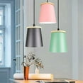 thumbnail image 6 of Mini Colorful Wood Metal Pendant Lighting, Small Farmhouse Iron Pendant Light, Simple Minimalism Pendant Light Fixture, Modern Rustic Pendant Lamp for Kitchen Sink Bar Closet Bedside, 6 of 7