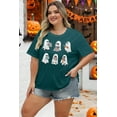 thumbnail image 5 of ALLTB Plus Size Halloween Shirt Cute Ghosts & Bookish Casual Tee Funny Family Party Celebration Tops Halloween Gifts for Women, Green, 5 of 7