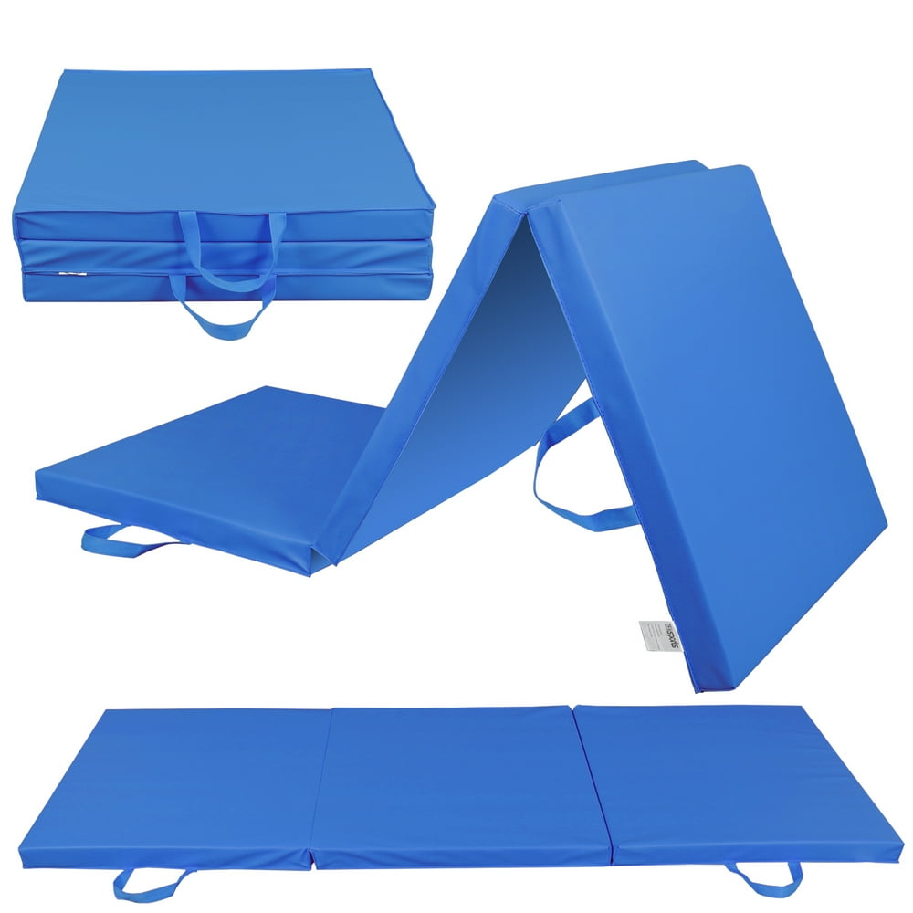 Zeny 6' x 2' Exercise TriFold Gym Mat,Aerobics Yoga Workout Tumbling