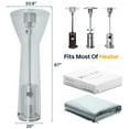 thumbnail image 2 of BELLEZE Outdoor Patio Heater Cover Made with Single-Side Waterproof - Grey, 2 of 7
