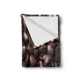 thumbnail image 2 of Chocolate Soft Flannel Fleece Throw Blanket, Close up Food Photography of Chocolate Chips Delicious Dessert Baking Gourmet Print, Cozy Plush for Indoor and Outdoor Use, 50" x 70", Brown, by Ambesonne, 2 of 6