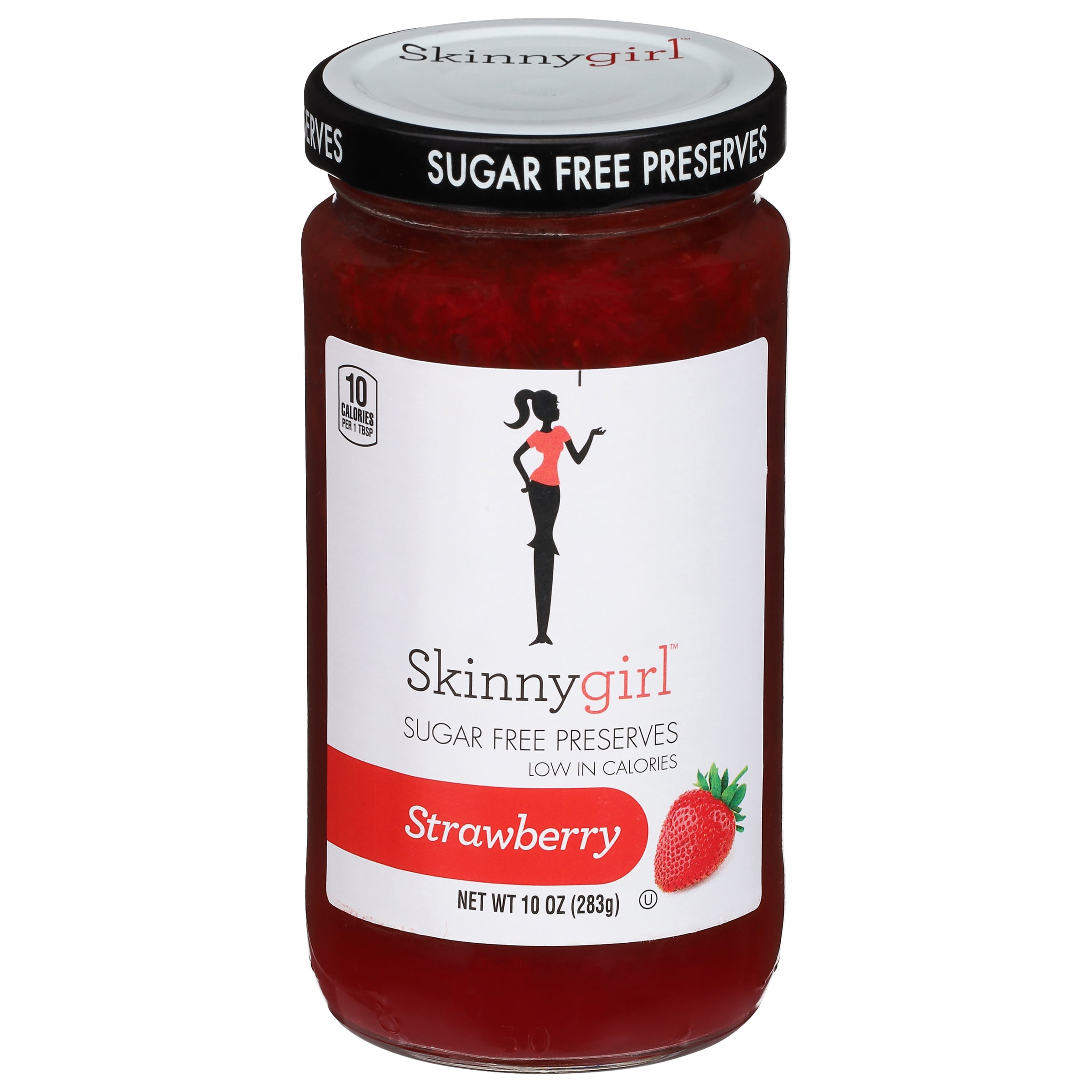 (2 pack) Skinnygirl Sugar Free Strawberry Preserves, Kosher, 10 oz