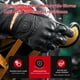 thumbnail image 2 of BSDDP Guantes de cuero de primera calidad para motocicleta, para hombre, motociclista protegido en la calle, 2 of 8