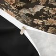 thumbnail image 3 of Homewish Antique Damask Autumn Flower Duvet Cover Queen for Kids, Brown Gothic Bat Queen Bedding, Black Reversible, 3pcs, 1 Duvet Cover and 2 Pillowcases, 3 of 5