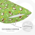 thumbnail image 5 of Daiia Guinea Pigs Bedding Waterproof Pillow Protector Zippered Queen – Bed Bug Proof Pillow Encasement-14"x20", 5 of 9