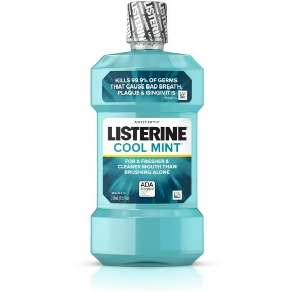Listerine Antiseptic Mouthwash, Cool Mint, 250 mL (Pack of 2)