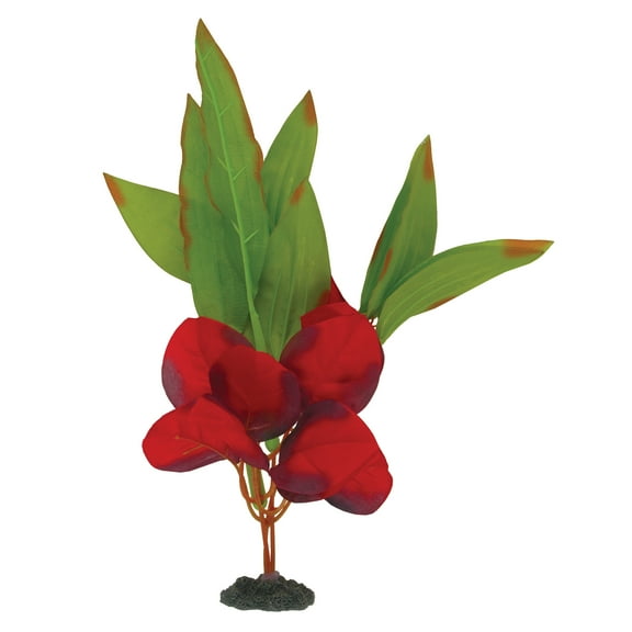 Marina Naturals Red/Green Sword Leaf Silk Plant, Medium