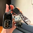 thumbnail image 4 of TPU Car Remote Key Case Cover For Honda CRV CR-V Fit Civic Accord HR-V HRV City Vezel Odyssey XR-V Protector Holder Keychain, 4 of 9