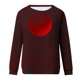 thumbnail image 4 of Ichuanyi liquidación raglan raglan raglan halloween sangriento cuello redondo holgazanes suéter de manga larga holgura ICHUANYI WER202308213960, 4 of 5