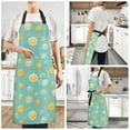thumbnail image 6 of Happy Cartoon Sun Kitchen Apron with 2 Pockets Adjustable waterproof Cooking Aprons for Women Men Chef, 6 of 7