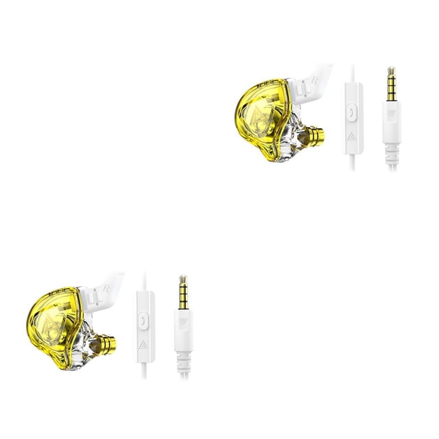 Cateissary Auriculares HIFI de 3,5mm, tapones para los oídos de silicona, auriculares electrónicos con bobina móvil, sonido estéreo, ordenador deportivo Type4 NO4