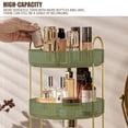 thumbnail image 6 of YHIPL 360° Rotating Makeup Organizer, 3-Tier Adjustable Clear Perfume Stand for Vanity (Green, 3 Tier), 6 of 9
