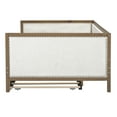 thumbnail image 6 of Harper & Bright Designs Twin Size Upholstered Daybed with Trundle and Nailhead Decoration, Wooden Twin Bed Frame with Armrests for Bedroom Living Room, Wood, 6 of 11