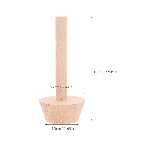 LOLIPPYY Natural Wood Tartlet Mold Baking Pastry Tool, 1 Piece Kitchen Accessory for Perfect Tart Shells