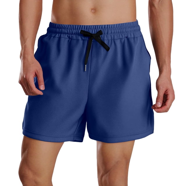 Men's Outdoor Shorts - Loose Fit Zippered Pockets, Polyester, Spring/Summer Sports, Sizes XS-XL (Waist 68-84cm)
