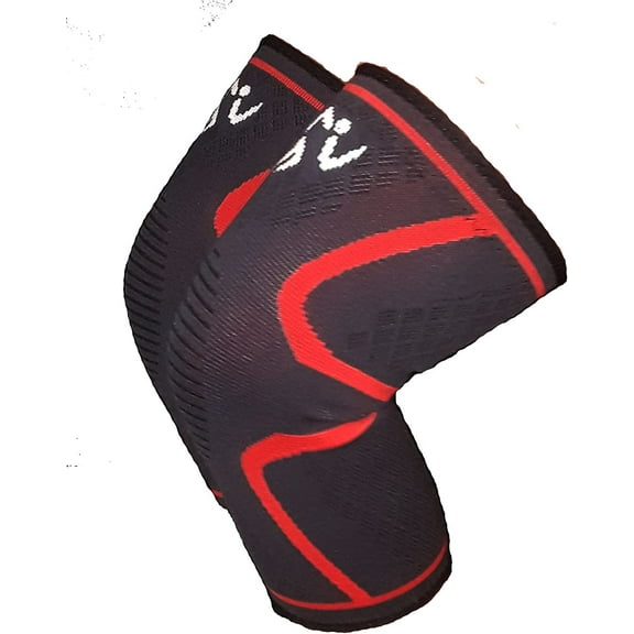 Get Fit Gear Fitness Compression Knee Support Sleeve Brace Patella Arthritis Pain Relief Fitness Cycling Running Knee Pads Black for Men & Women