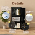 thumbnail image 5 of PLMFJQK Metal Locker Storage Cabinet with 1 Doors, Pantry with Shelves, Storage Cabinet with Adjustable Leveling Foot for Kitchen, Employees, Office,Locker,Black,34.5"*15.75"*13.78",Black, 5 of 7