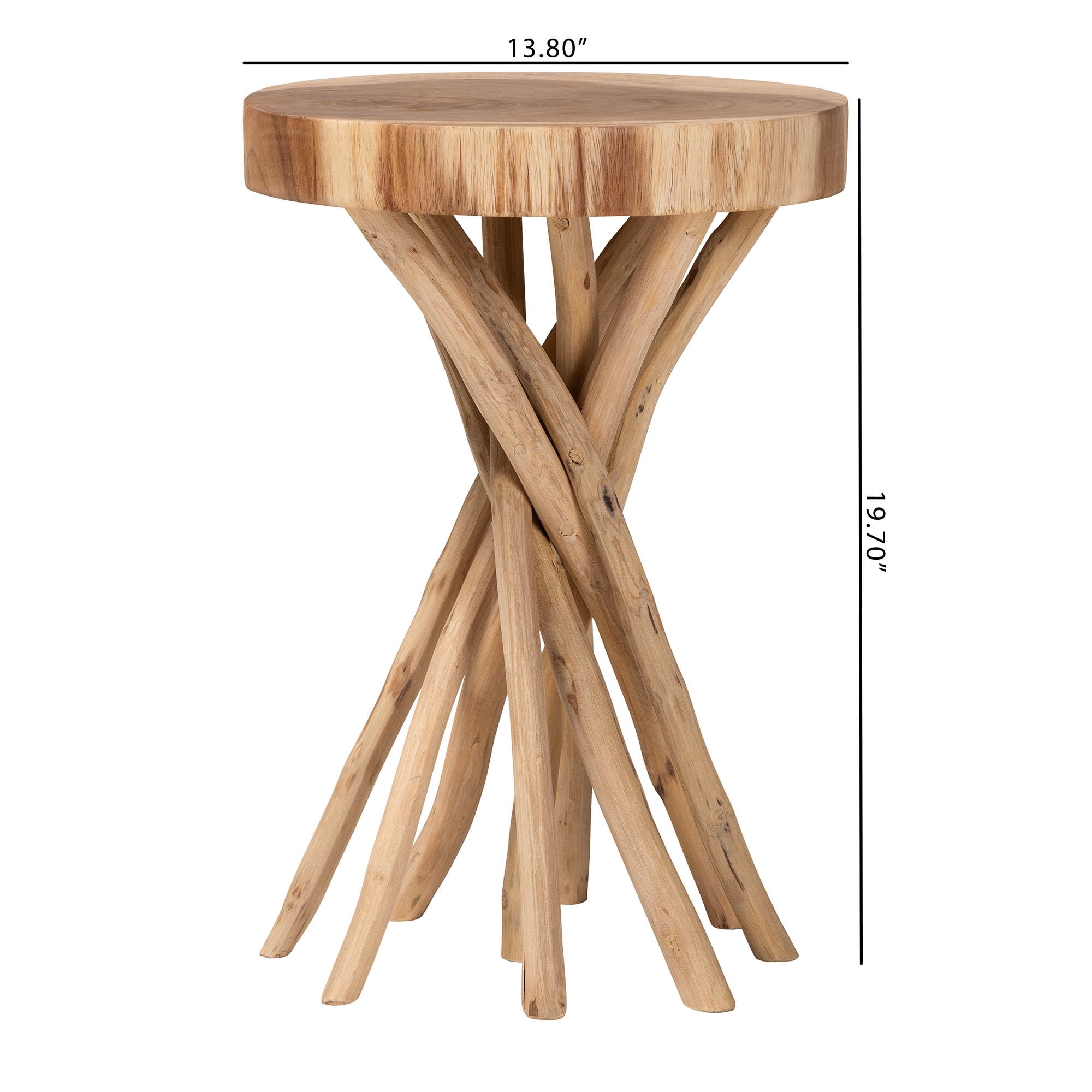 bali & pari Liberte Boho End Table, Natural