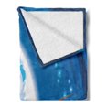 thumbnail image 2 of Fantasy Soft Flannel Fleece Throw Blanket, Space Comet Rushing to Planet Galaxy Cosmos Themed Stardust Illustration, Cozy Plush for Indoor and Outdoor Use, 70" x 90", Violet Blue Orange, by Ambesonne, 2 of 5