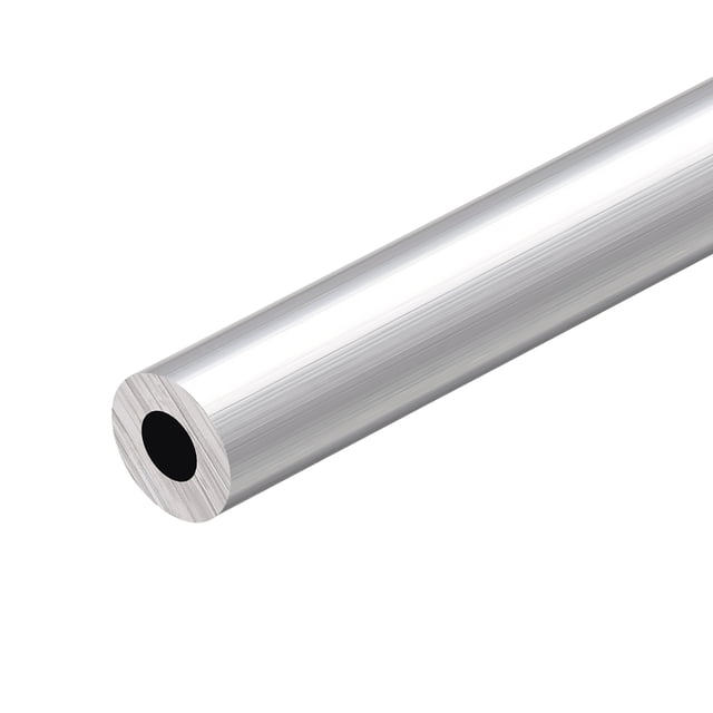 Tuberías redondas de aluminio Uxcell 6063, tubería recta sin costuras 19mm x 9mm x 300mm