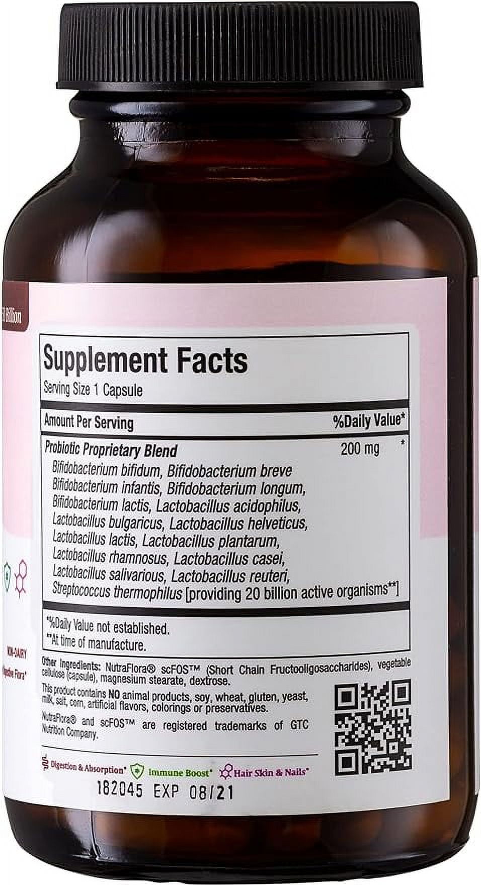 Maxi Health Active Pro-20 – 20 Billion Probiotics for Adults – Gut & Immune Support – 30 Capsules