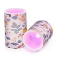 thumbnail image 7 of Yayeee Flameless Candles with Remote Flickering Battery Operated Multi Color Changing, Acorn Leaves Pattern, 7 of 7