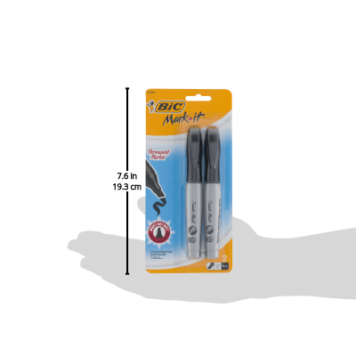 Bic Corporation 2 Pack Chisel Tip Marker GPMMP21