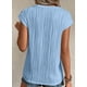 thumbnail image 2 of Camiseta PRETTYGARDEN de Manga Corta con Textura en Azul Claro M, 2 of 8