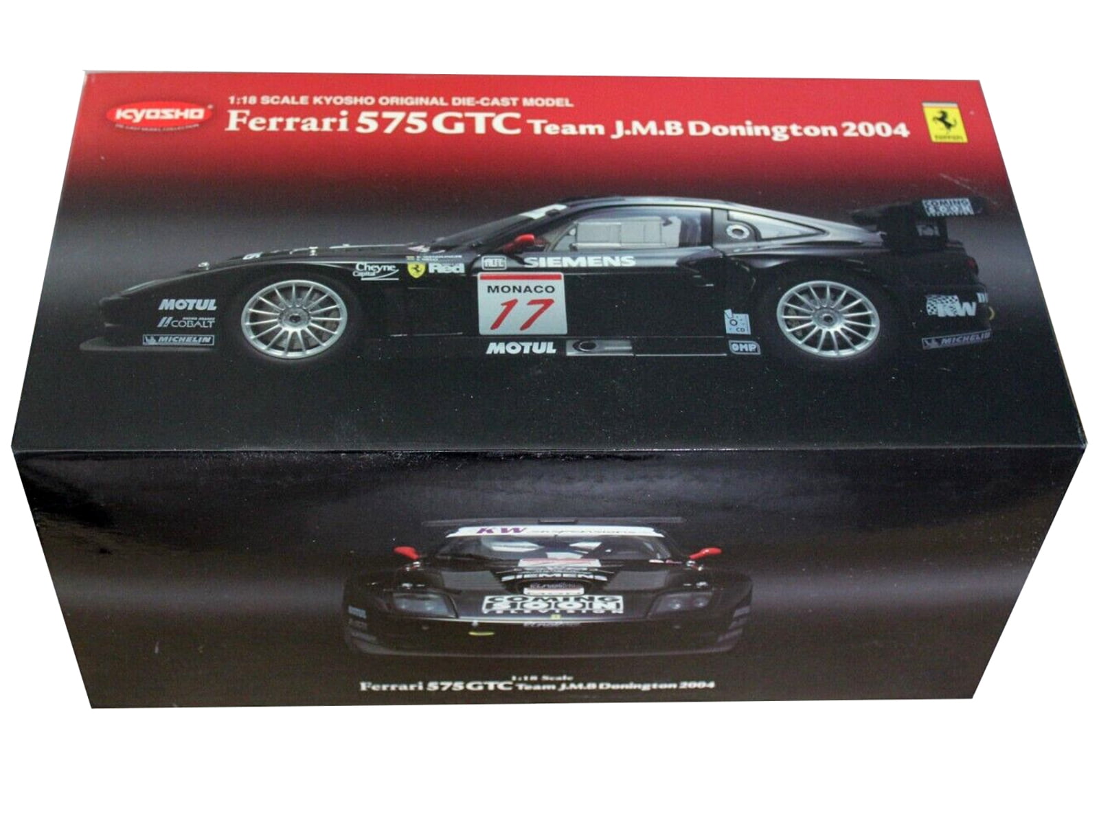 Ferrari 575 GTC Team J.M.B.Donington 2004 #17 1/18 Diecast Car