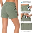 thumbnail image 5 of Women’s 5” Fishing Hiking Quick Dry Cargo Shorts with Zipper Pockets UPF 50+ Water Resistant Summer Casual Shorts FP04W, 5 of 7