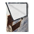 thumbnail image 2 of Outer Space Soft Flannel Fleece Blanket, International Station Global Communication Orbiting over the Earth Rocket Photo, Cozy Plush for Indoor and Outdoor Use, 70" x 90", Multicolor, by Ambesonne, 2 of 5