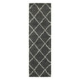 thumbnail image 2 of Oriental Weavers Henderson Shag Area Rug 090W9 Ivory Diamonds Diagonals 3' 10" x 5' 5" Rectangle, 2 of 5