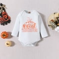 thumbnail image 4 of Kiijoy First Thanksgiving Outfits for Baby Girl Boy Pumpkin Long Sleeve Romper Pants Hat 3Pcs Clothes Set, Sizes 12-18M, 4 of 8