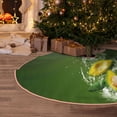 thumbnail image 5 of Rateoe Friut Avocado Pattern Christmas Tree Skirt with Ties , Christmas Tree Decorations, Farmhouse Christmas Decor Xmas Holiday Decorations-30", 5 of 6