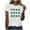 White-D, variant on Womens St Patrick's Day T-Shirt Short Sleeve Crew Neck Cotton Shirt Irish Clover Shamrock Holiday Graphic Tee Tops