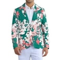 thumbnail image 1 of Inspire Chic Chaquetas Deportivas Florales para Hombres Ajuste Slim Fiesta Prom Blazers Impresos con Flores XL Verde, 1 of 6