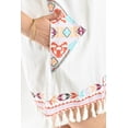 thumbnail image 4 of Vestido bordado con flecos Roman Fashion /Tallas Extras, 6279 (Blanco / multicolor) blanco 38, 4 of 7