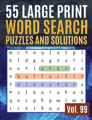 Find Words for Adults & Seniors: 55 Large Print Word Search Puzzles and