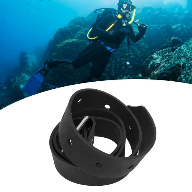 Cinturón de Pesas para Buceo, Cinturón de Pesas de Buceo de Silicona Ajustable, Cinturón de Pesas para Pesca Submarina Con Hebilla de Liberación Rápida, Cinturón de Buceo