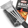 thumbnail image 2 of GRILLART Grill Brush and Scraper Best BBQ Brush for Grill, Safe 18" Stainless Steel Woven Wire 3 in 1 Bristles Grill Cleaning Brush, 2 of 3